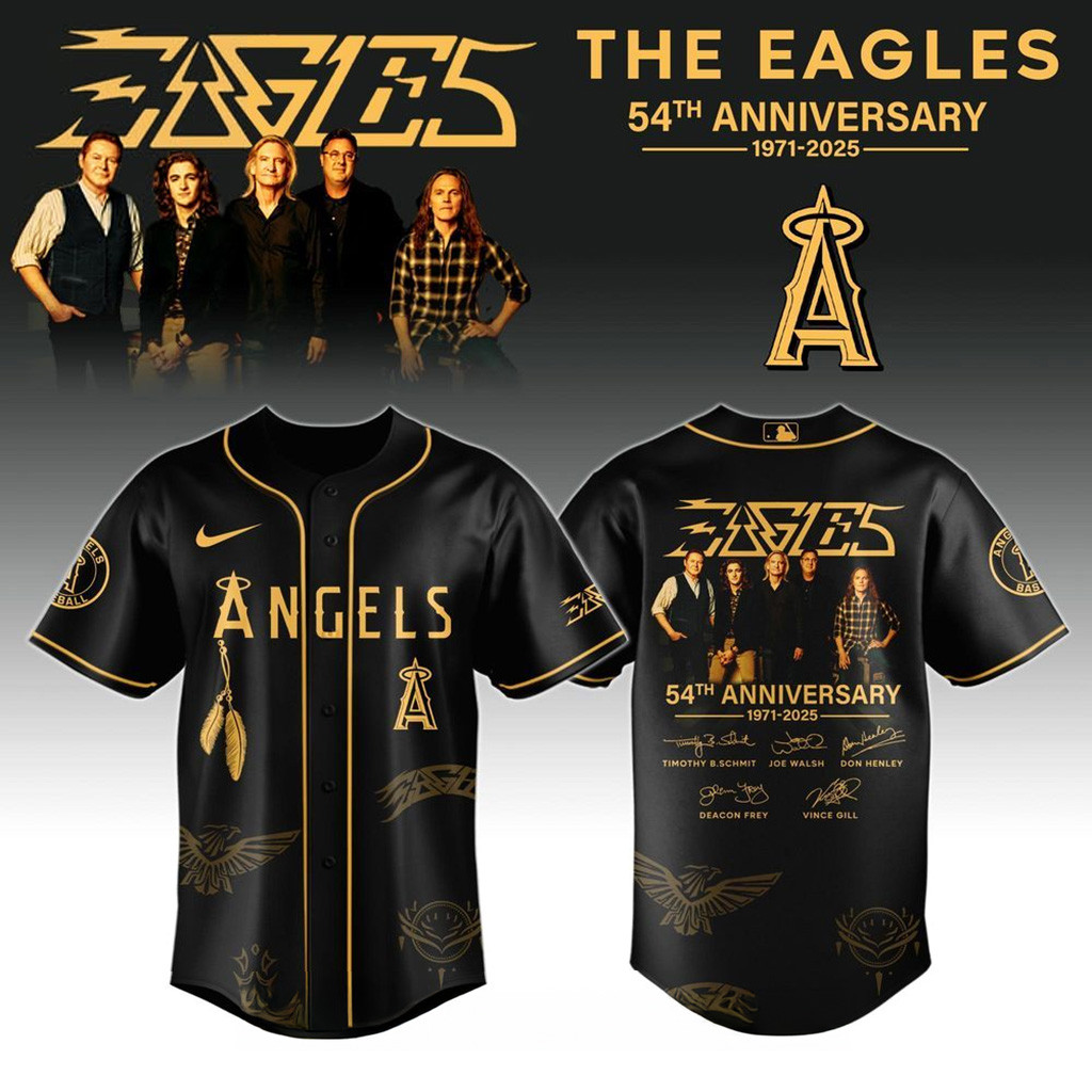 Los Angeles Angels X Eagles Band Music Jersey 2025-1