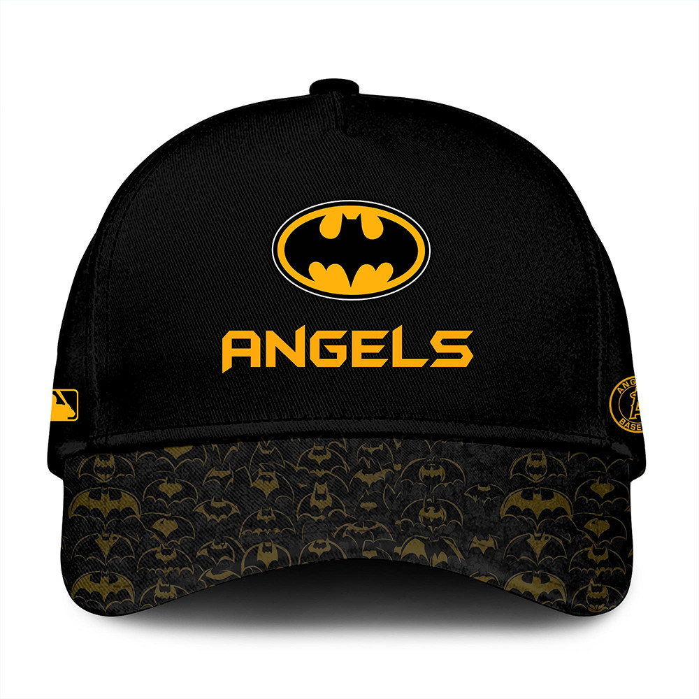 Los Angeles Angels x DC Batman Game Night Hat Baseball Team Gift Ideas-1