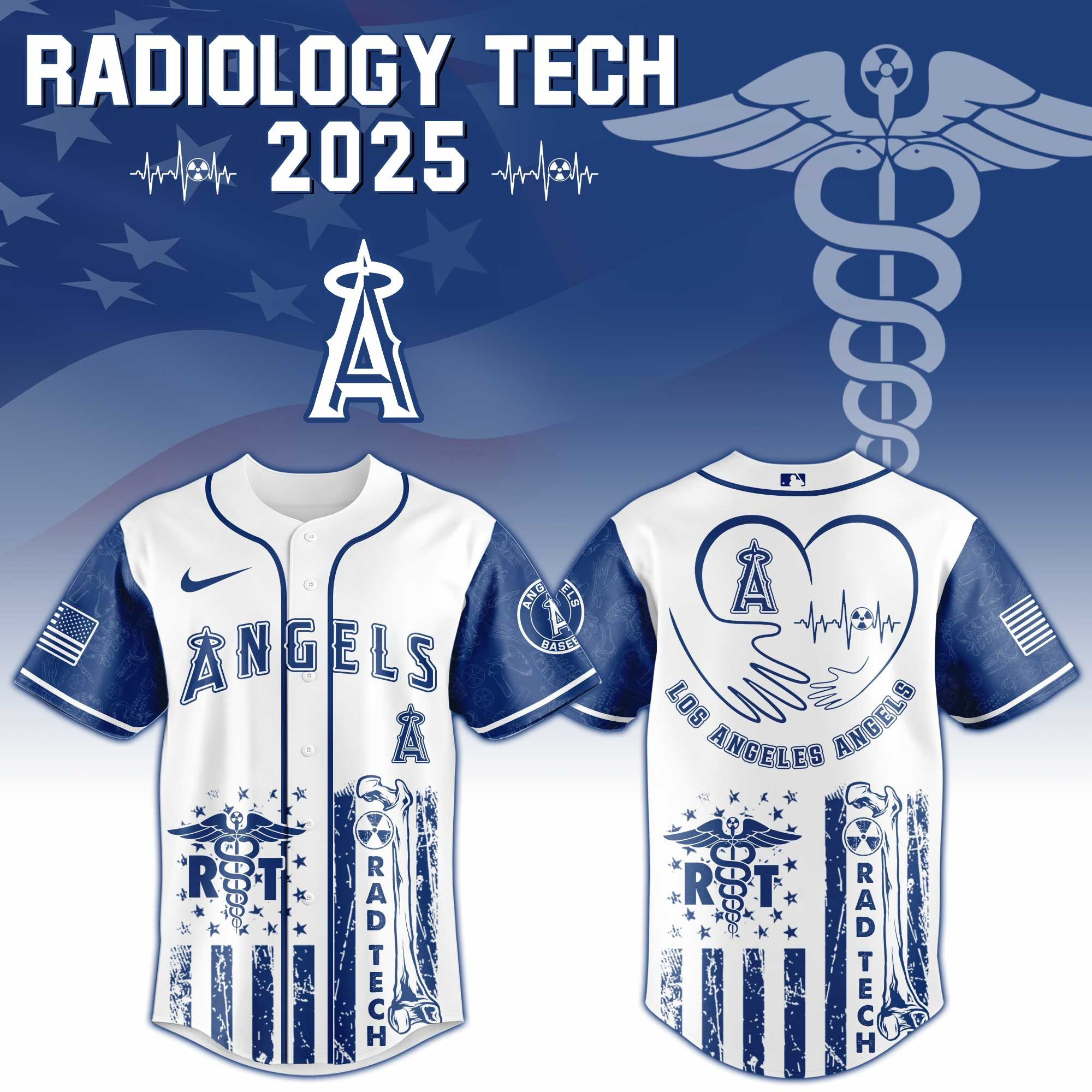 Los Angeles Angels x Radiology Tech Night Exclusive Design Jersey Los Angeles Angels Merch-1