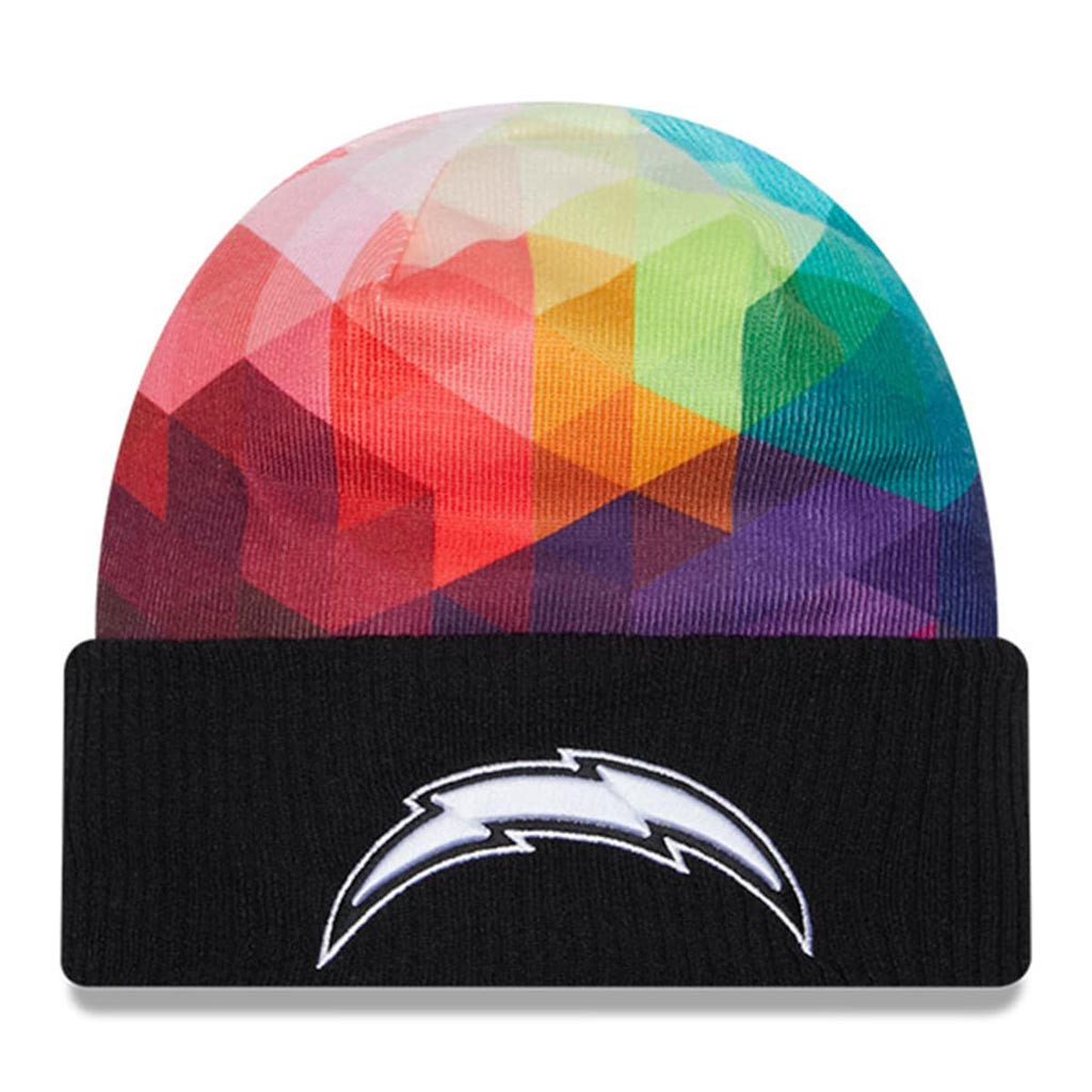Los Angeles Chargers Crucial Catch NFL Beanie 2025 Rainbow Chargers Merch Gift For Him-1 Los Angeles Chargers Crucial Catch NFL Beanie 2025 Rainbow Chargers Merch Gift For Him-1