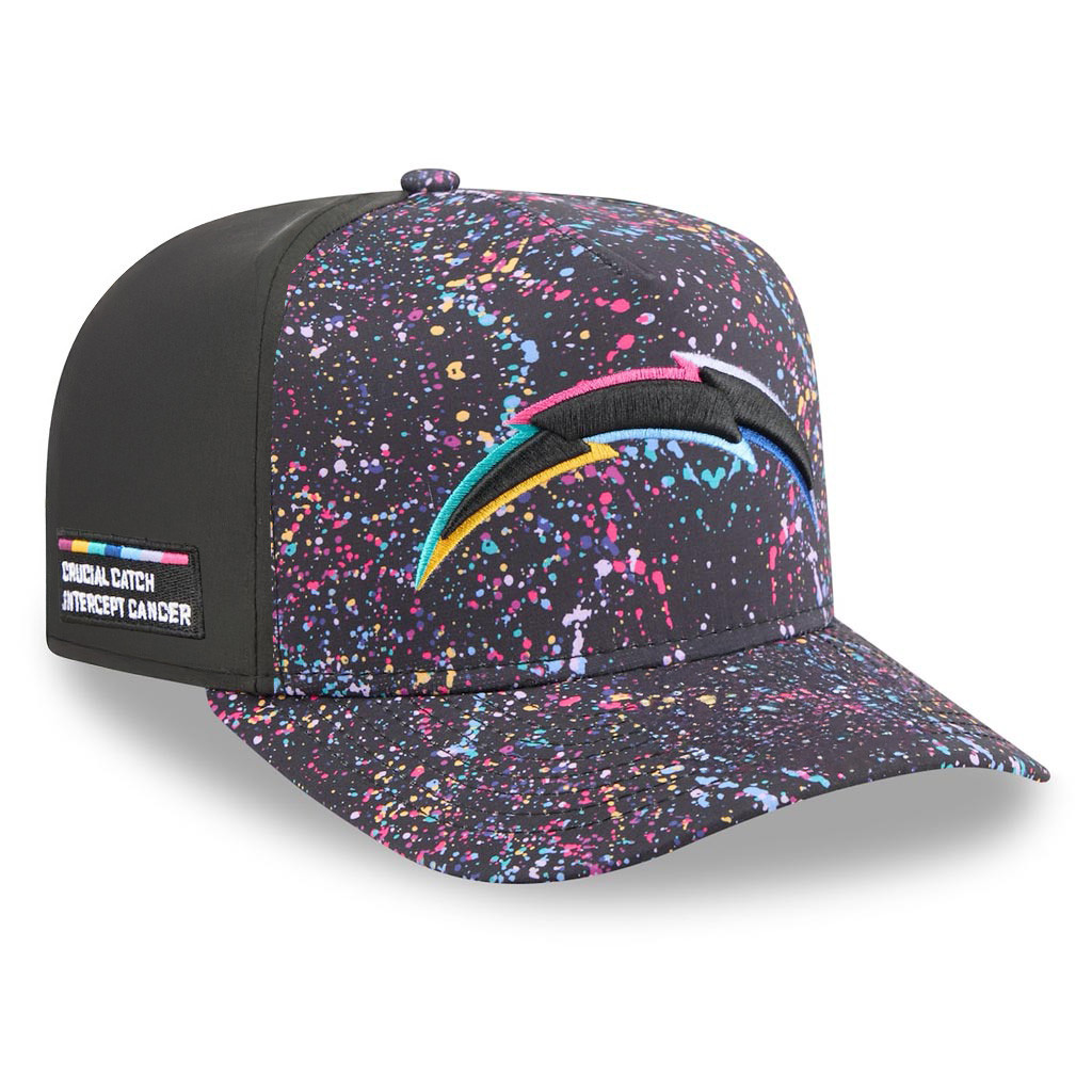 Los Angeles Chargers Crucial Catch NFL Embroidered Hat 2025 Rainbow Chargers Merch-1