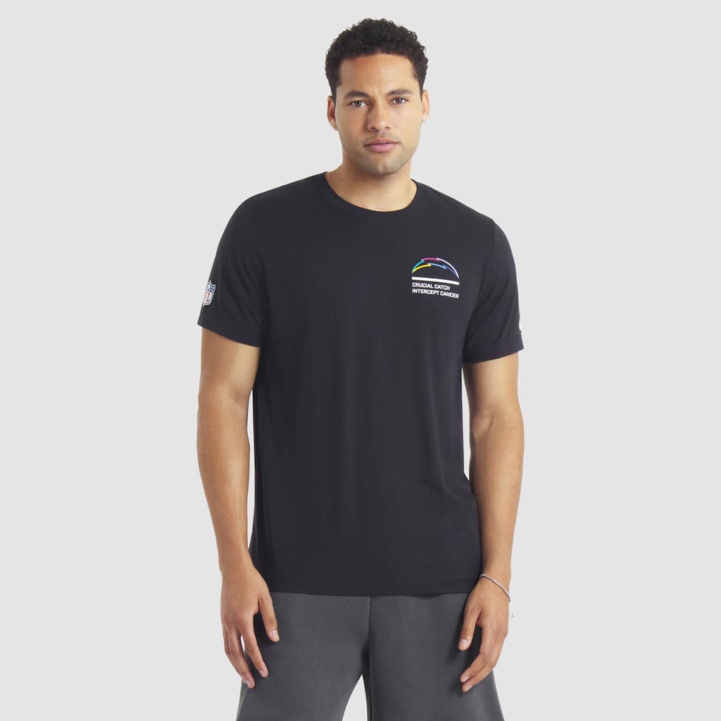 Los Angeles Chargers Crucial Catch NFL T-Shirt 2025 Rainbow Chargers Merch Gift For Men-1