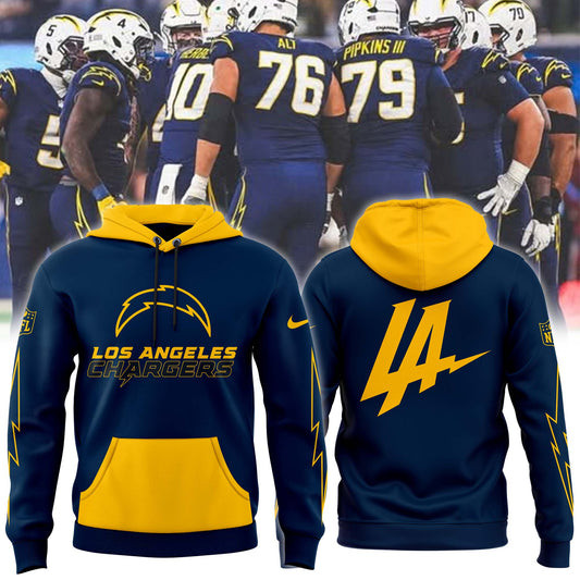 Los Angeles Chargers NAVY 2024 Hoodie Best Football Gifts For Dad-1