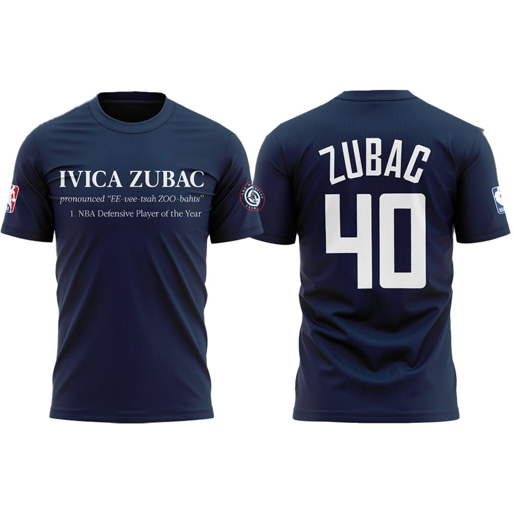 Los Angeles Clippers IVICA ZUBAC T-Shirt Los Angeles Clippers Merch Best Father's Day Gifts-1