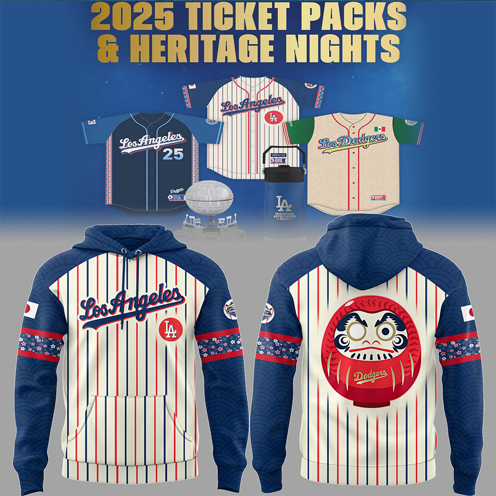 Los Angeles Dodger MLB 2025 Japanese Heritage Night Hoodie Cool Gifts For Baseball Lovers-1