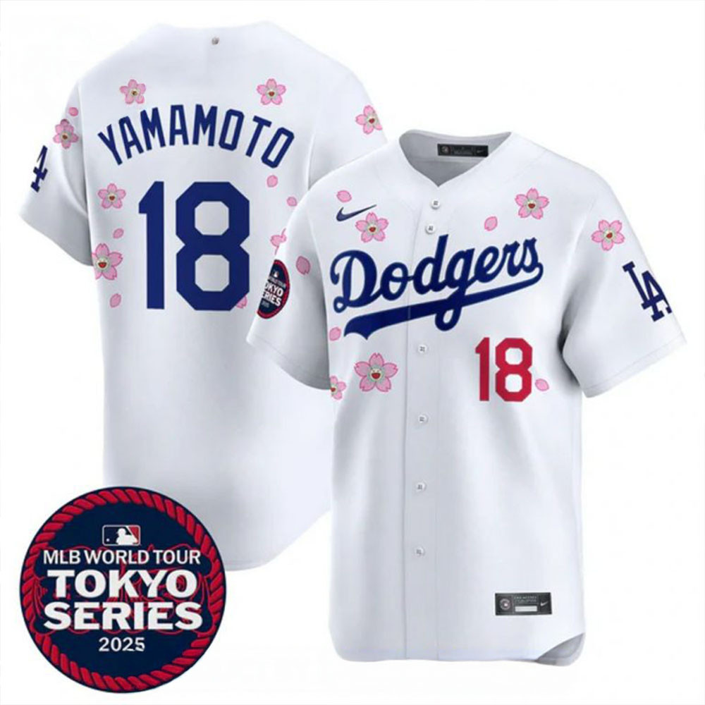 Los Angeles Dodgers 2025 Tokyo Series Yamamoto Baseball Jersey Father's Day Gifts-1