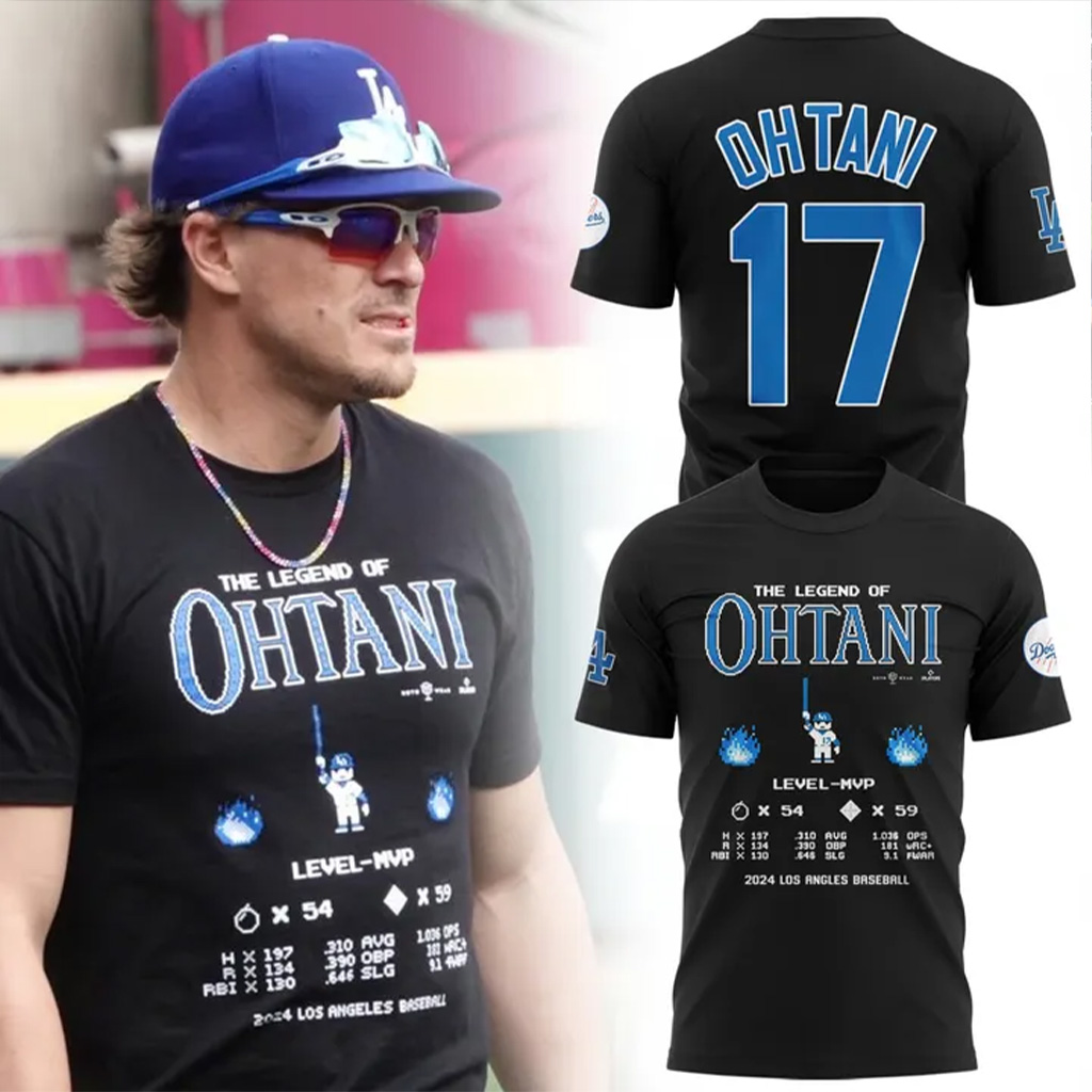 Los Angeles Dodgers Back To Back Champions Shirt 2025 The Legend Of Ohtani Level MVP T-Shirt-1