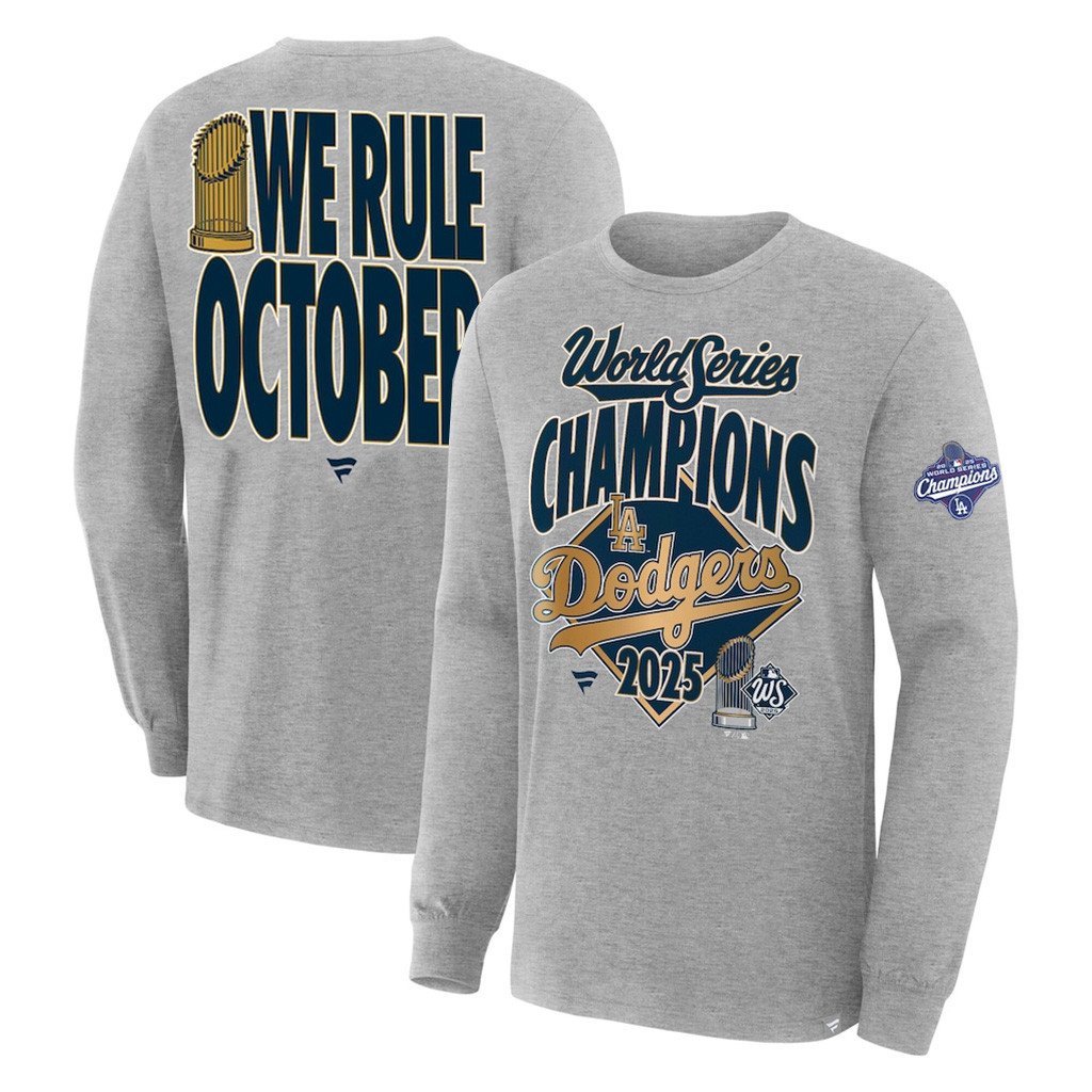 Los Angeles Dodgers Back To Back Champions Sweatshirt We Rule October World Series Merch 2025-1