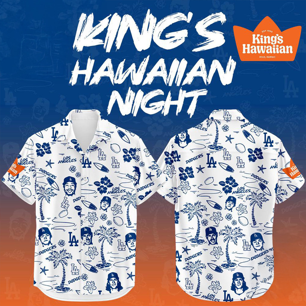 Los Angeles Dodgers Baseball Hawaiian Night Presented By Kings Hawaiian Shirt Dodgers Merch-1