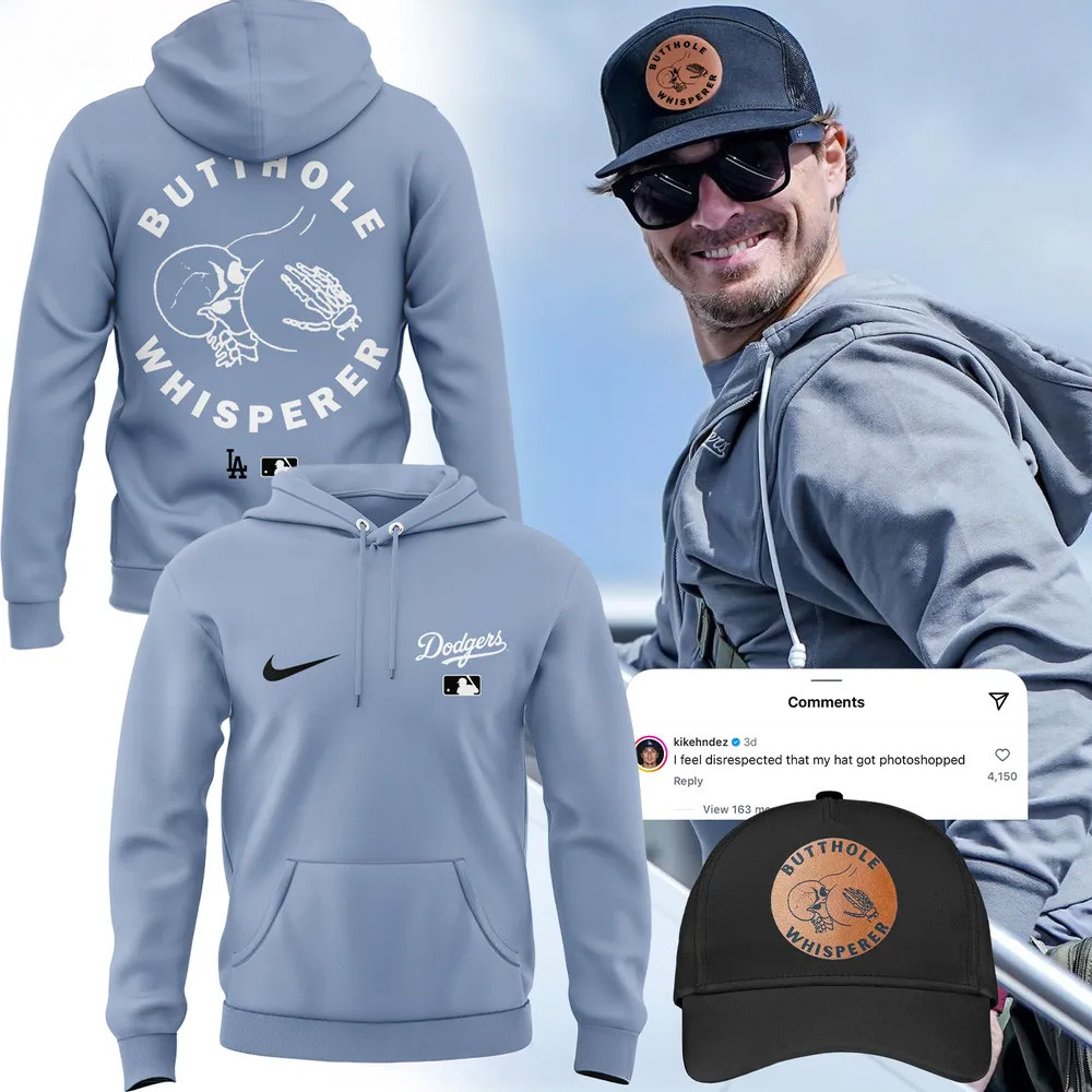 Los Angeles Dodgers Butthole Whisperer Special Hoodie Los Angeles Dodgers Merch Husband Gifts-1
