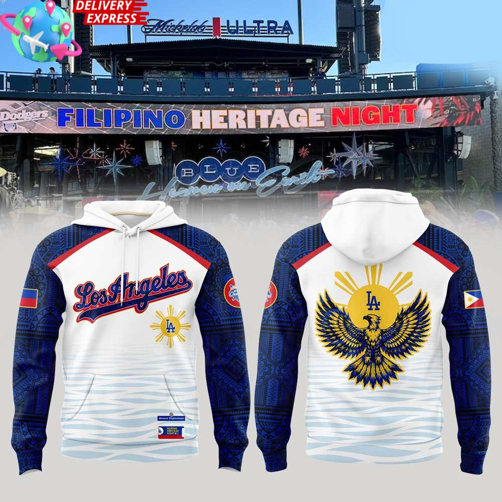 Los Angeles Dodgers Filipino Heritage Night 2025 Hoodie Dad Fathers Day Gifts-1