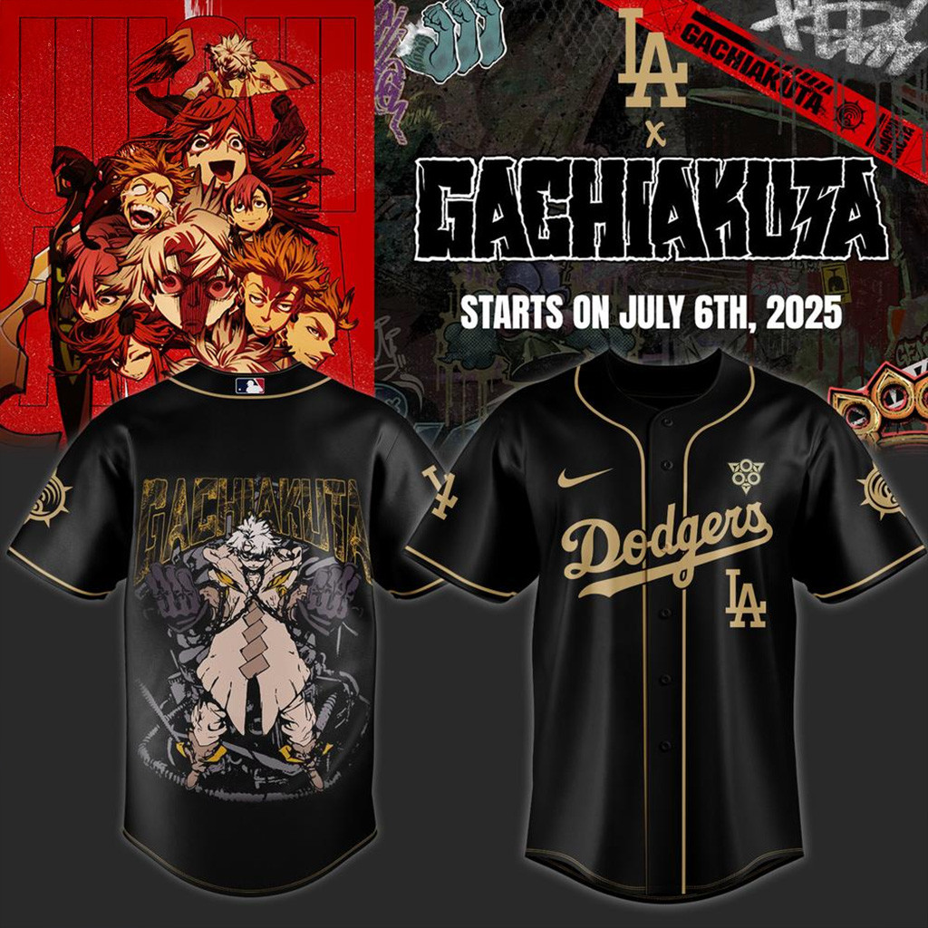 Los Angeles Dodgers Gachiakuta Baseball Jersey Dodgers Merch Gifts For Baseball Lovers-1 Los Angeles Dodgers Gachiakuta Baseball Jersey Dodgers Merch Gifts For Baseball Lovers-1