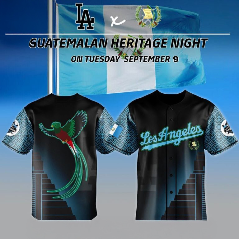 Los Angeles Dodgers Guatemalan Heritage Night Special Jersey 2025 LA Dodgers Merch-1