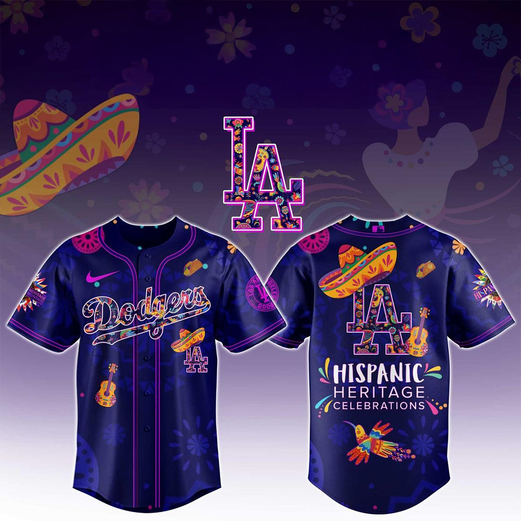 Los Angeles Dodgers Hispanic Heritage Celebrations 2025 Baseball Jersey Dodgers Merch-1