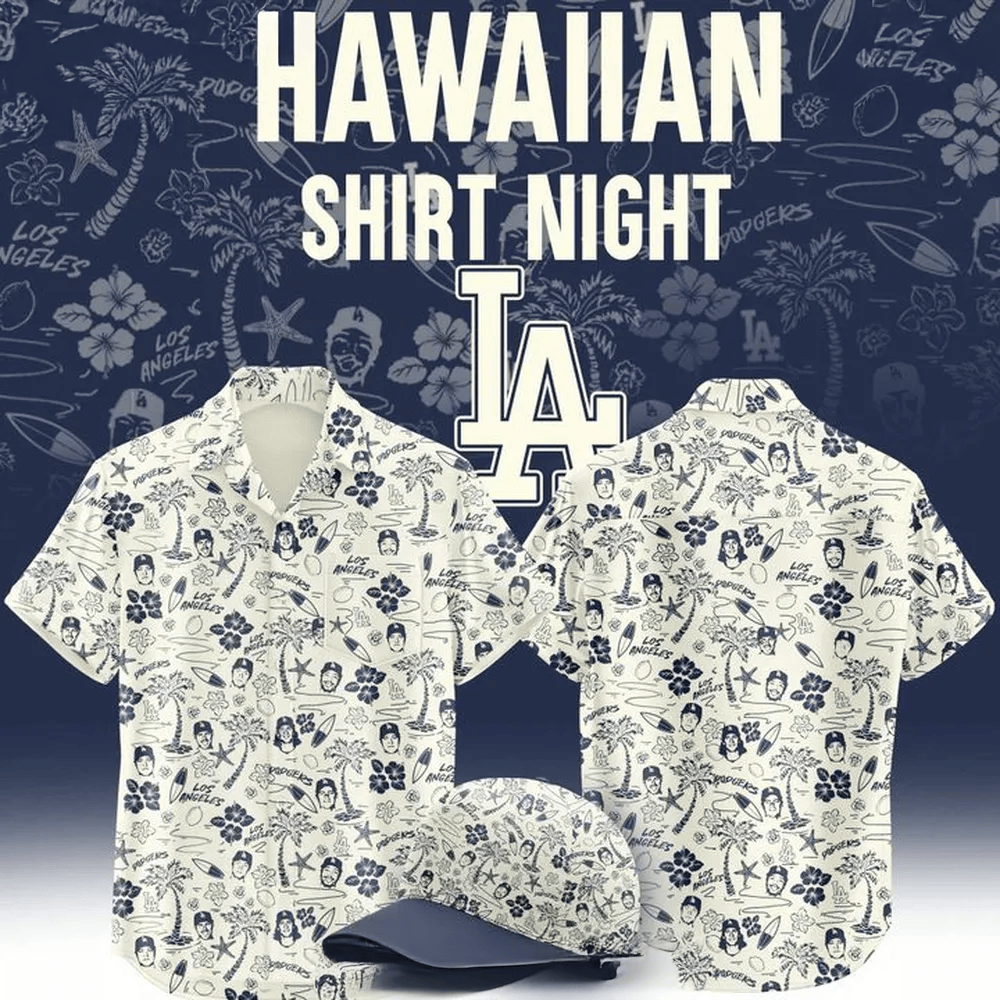 Los Angeles Dodgers Island Hawaiian Shirt Los Angeles Dodgers Merch Dad Fathers Day Gifts-1