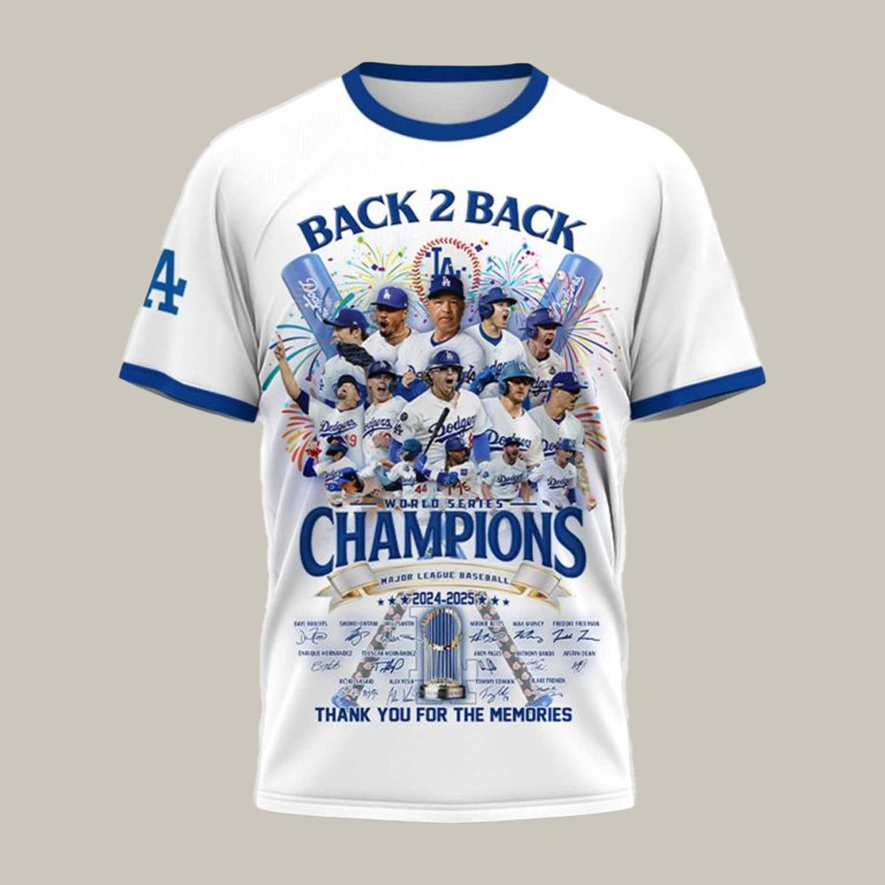 Los Angeles Dodgers Jersey Thank You Clayton Kershaw Back 2 Back Baseball Gifts-1