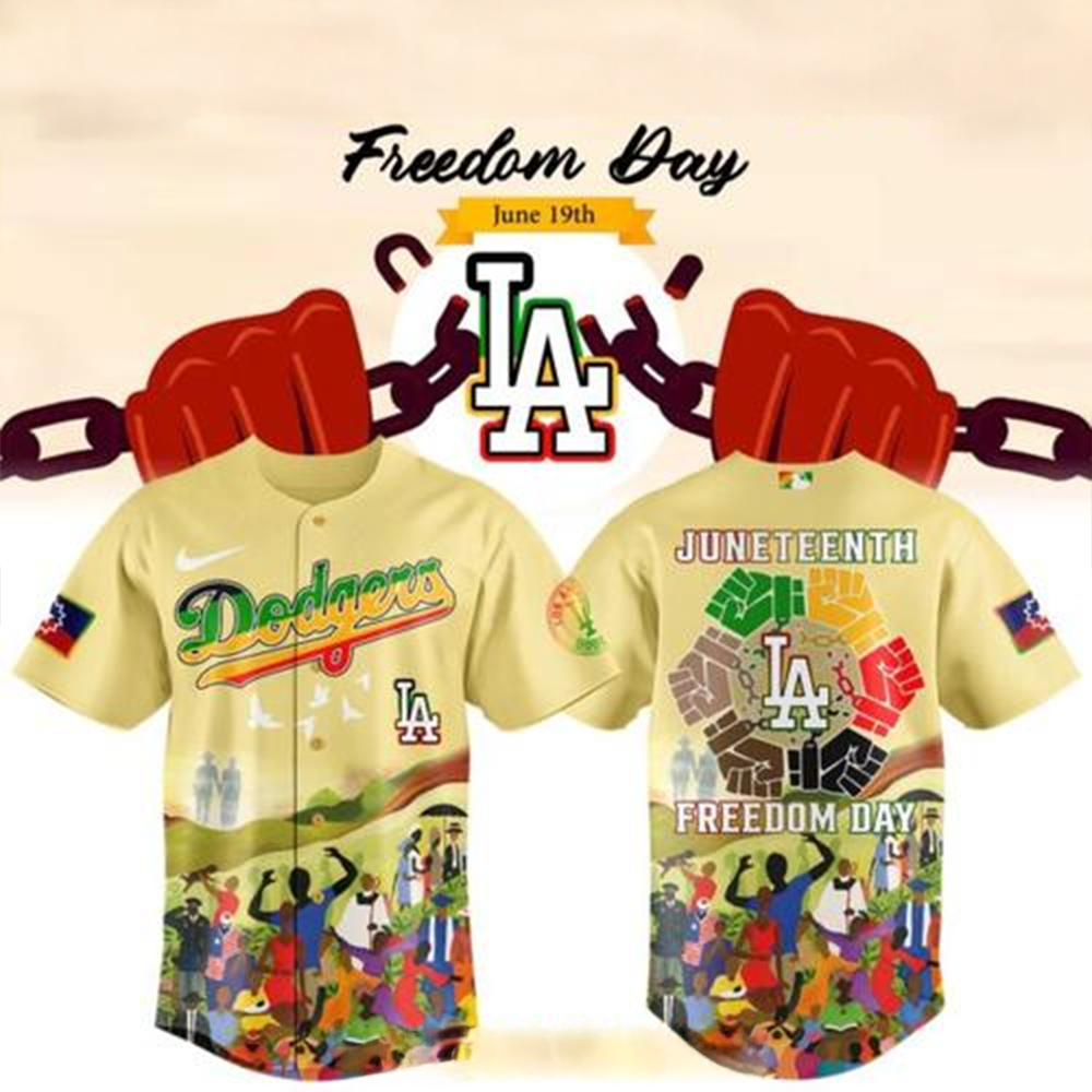 Los Angeles Dodgers Juneteenth Freedom Day 2025 Baseball Jersey Los Angeles Dodgers Merch-1 Los Angeles Dodgers Juneteenth Freedom Day 2025 Baseball Jersey Los Angeles Dodgers Merch-1