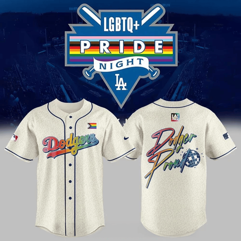 Los Angeles Dodgers LGBTQ+ Pride Night 2025 Special Jersey Los Angeles Dodgers Merch-1