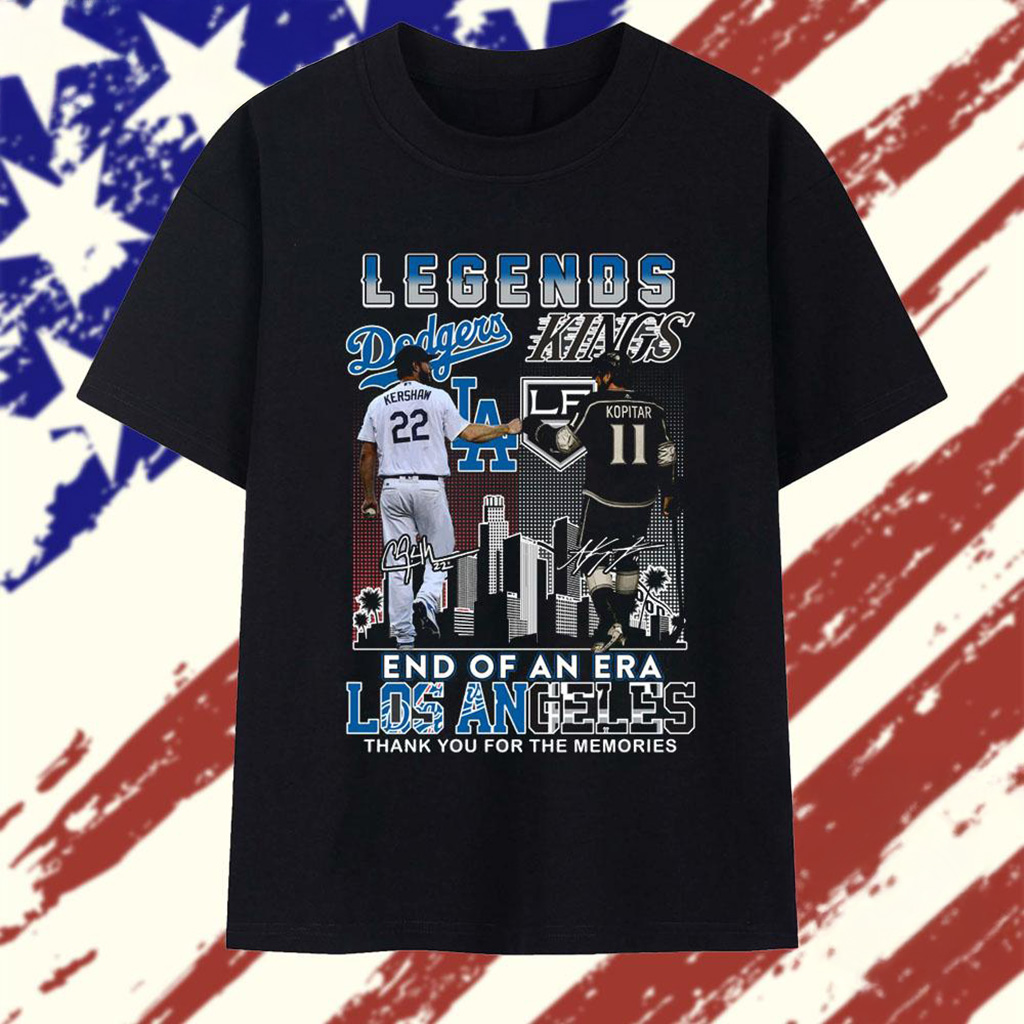 Los Angeles Dodgers Los Angeles Kings Legends Vintage T-Shirt Fan Merch Gift For Brother-1