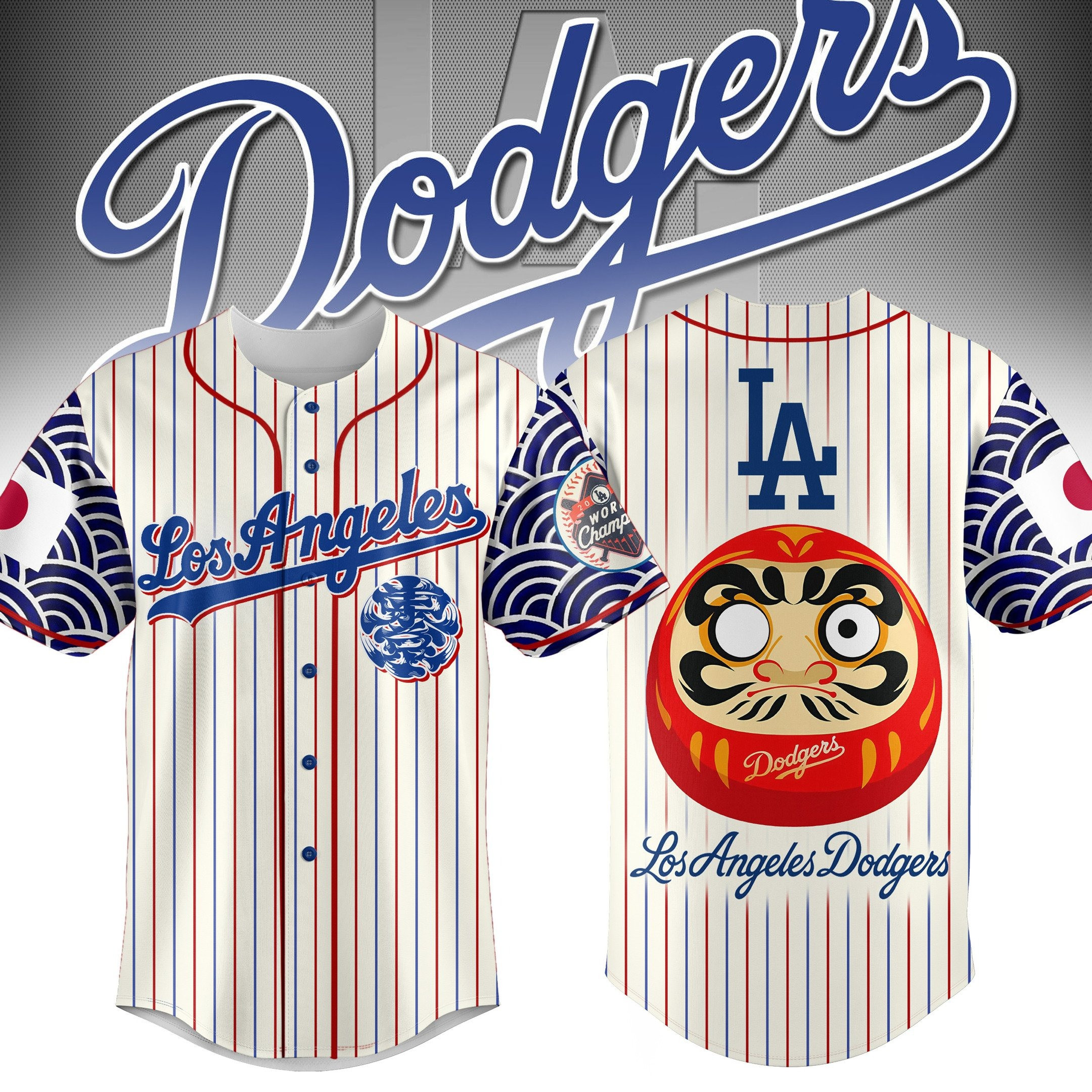 Los Angeles Dodgers MLB Baseball Jersey Los Angeles Dodgers Merch Gifts For Baseball Fans-1