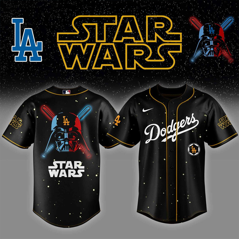 Los Angeles Dodgers MLB x Star Wars 2025 Baseball Jersey Los Angeles Dodgers Merch-1