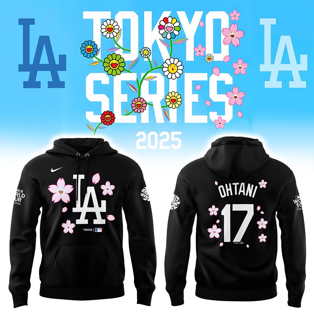 Los Angeles Dodgers OHTANI Tokyo Series 2025 Black Hoodie Gifts For Baseball Fans-1 Los Angeles Dodgers OHTANI Tokyo Series 2025 Black Hoodie Gifts For Baseball Fans-1