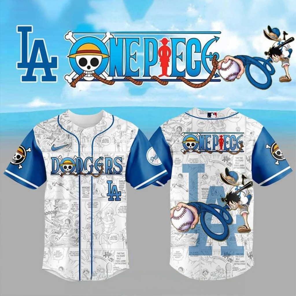 Los Angeles Dodgers One Piece Night Game Special Baseball Jersey Los Angeles Dodgers Merch-1