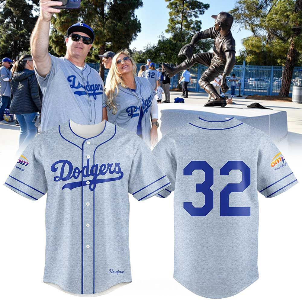 Los Angeles Dodgers Sandy Koufax Brooklyn Jersey Los Angeles Dodgers Merch For Fans-1