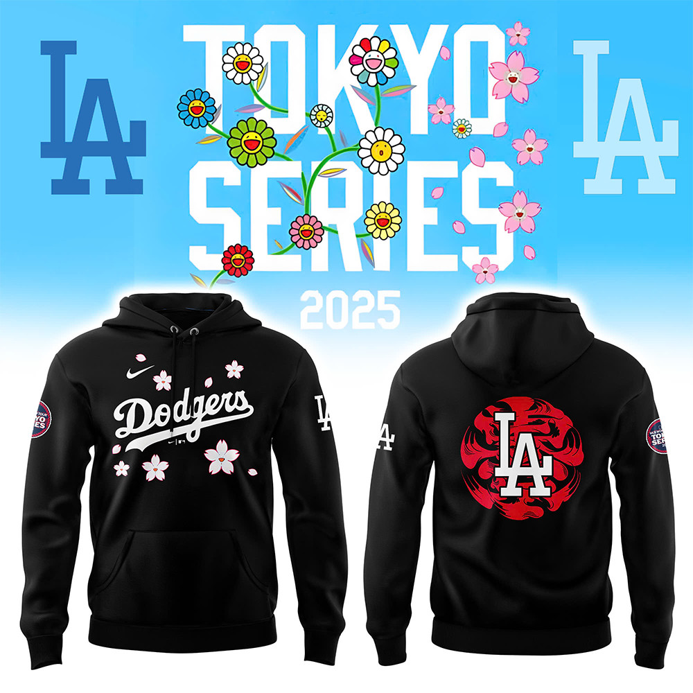 Los Angeles Dodgers Tokyo Series 2025 Hoodie Best Gifts For Baseball Fans-1