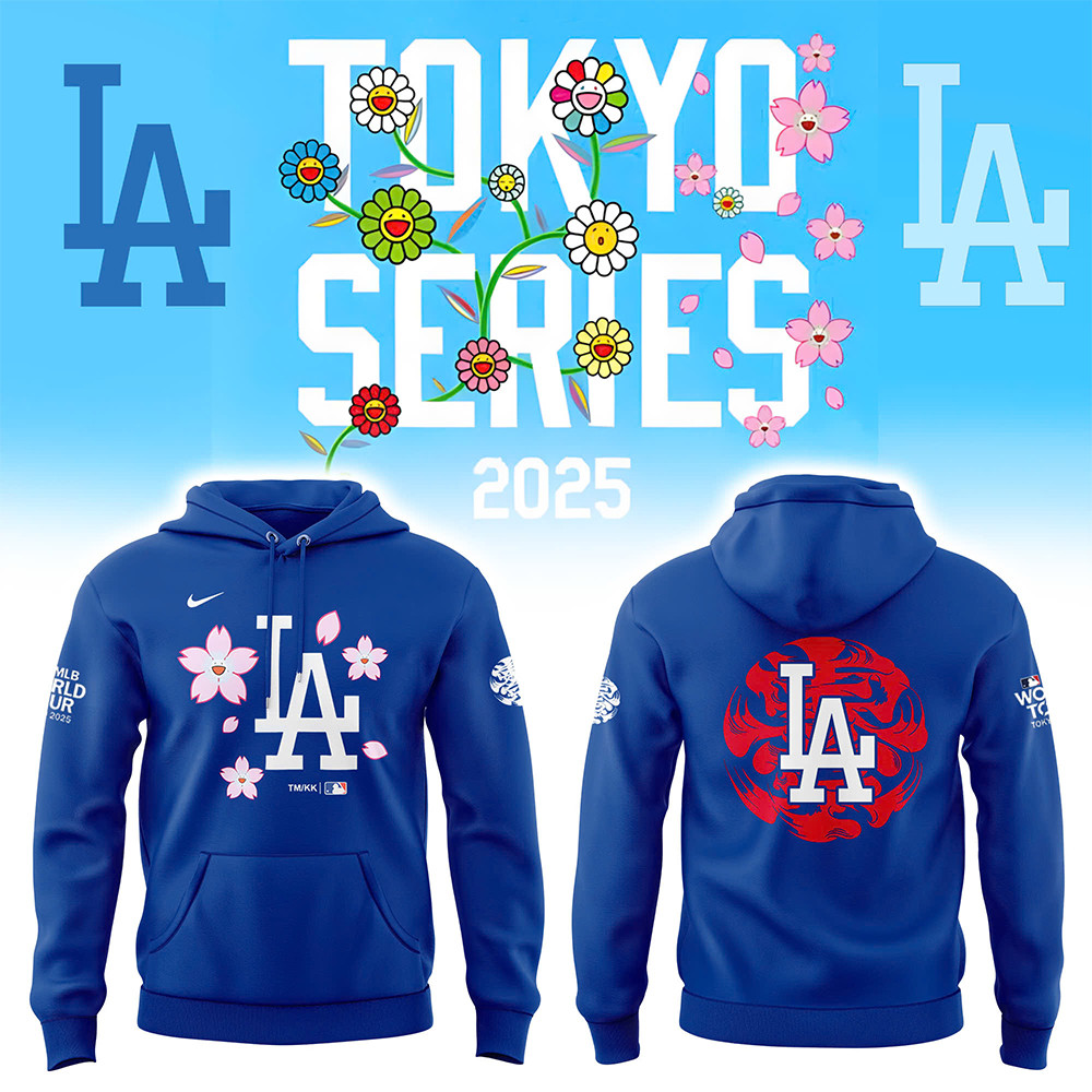 Los Angeles Dodgers Tokyo Series 2025 Hoodie Presents For Baseball Fans-1