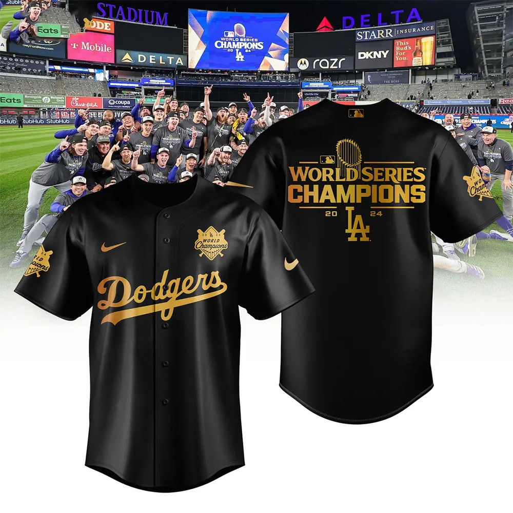 Los Angeles Dodgers World Series Champions Jersey La Dodgers Merch Cool Baseball Gifts-1