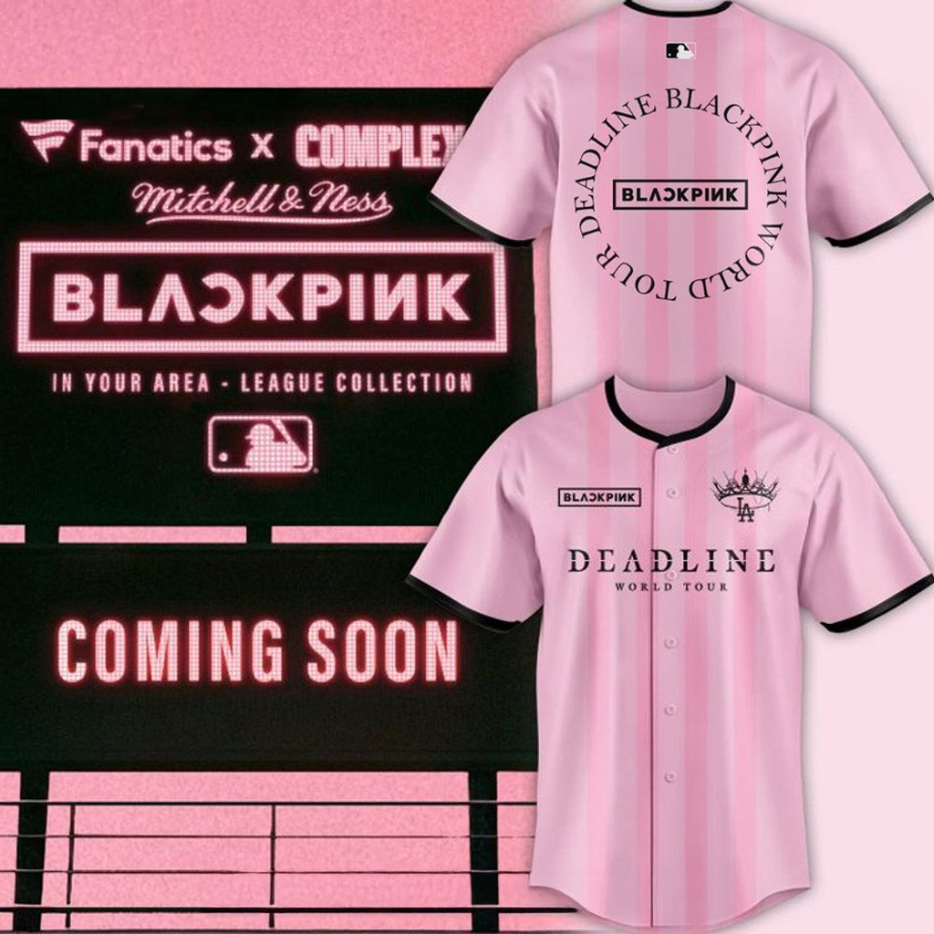 Los Angeles Dodgers X Blackpink Deadline World Tour Jersey 2025 Dodgers Merch For Fans-1