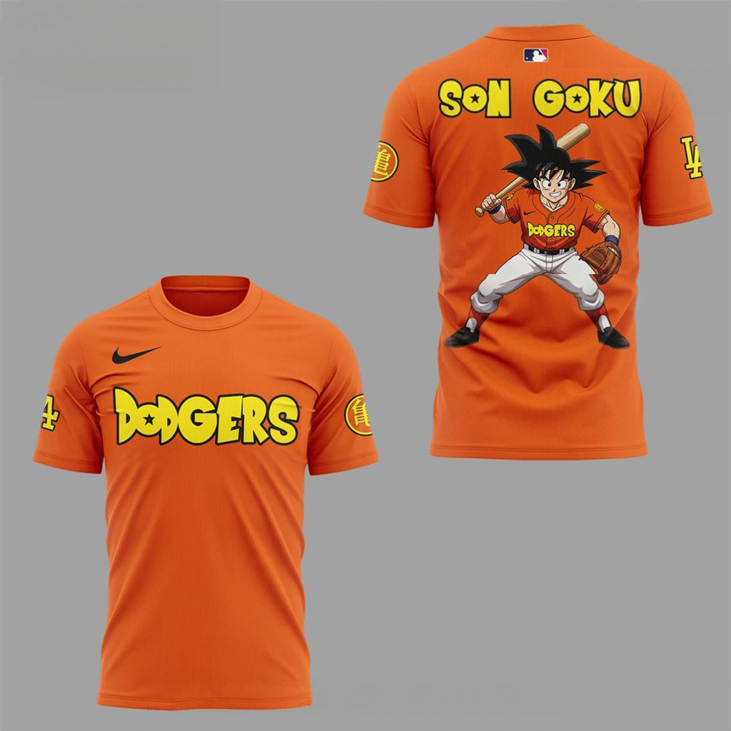 Los Angeles Dodgers X Dragon Ball Night 2025 Shirt LA Dodgers Merch Gifts For Baseball Fans-1