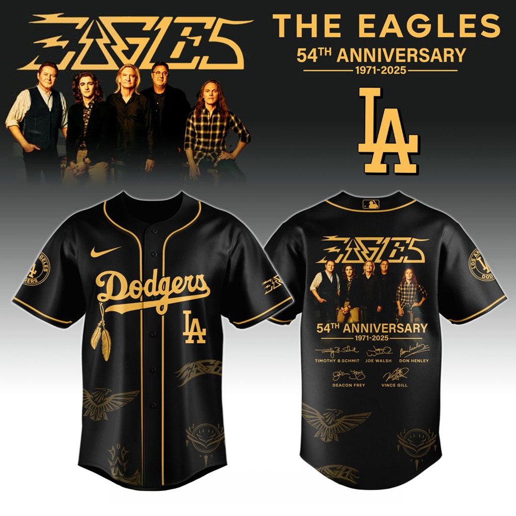Los Angeles Dodgers X Eagles Band Music Jersey 2025-1