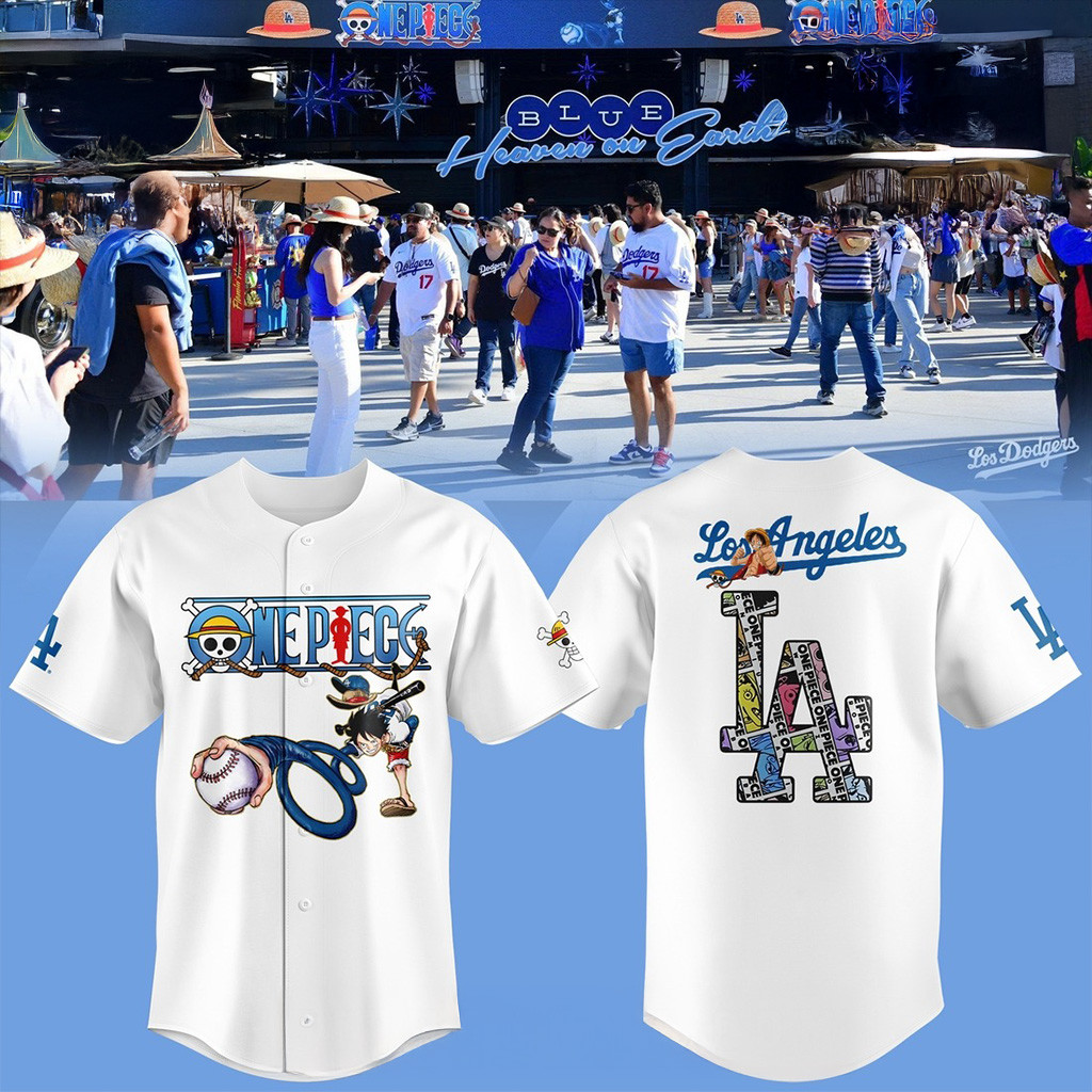 Los Angeles Dodgers X One Piece Special Baseball Jersey LA Dodgers Merch Gifts For Fans-1