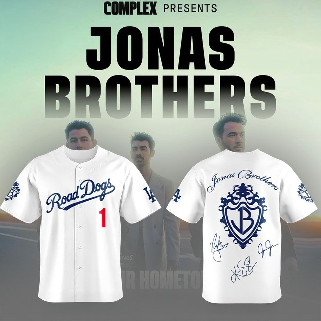 Los Angeles Dodgers X The Jonas Brothers Jersey Los Angeles Dodgers Merch Gifts For Fans-1