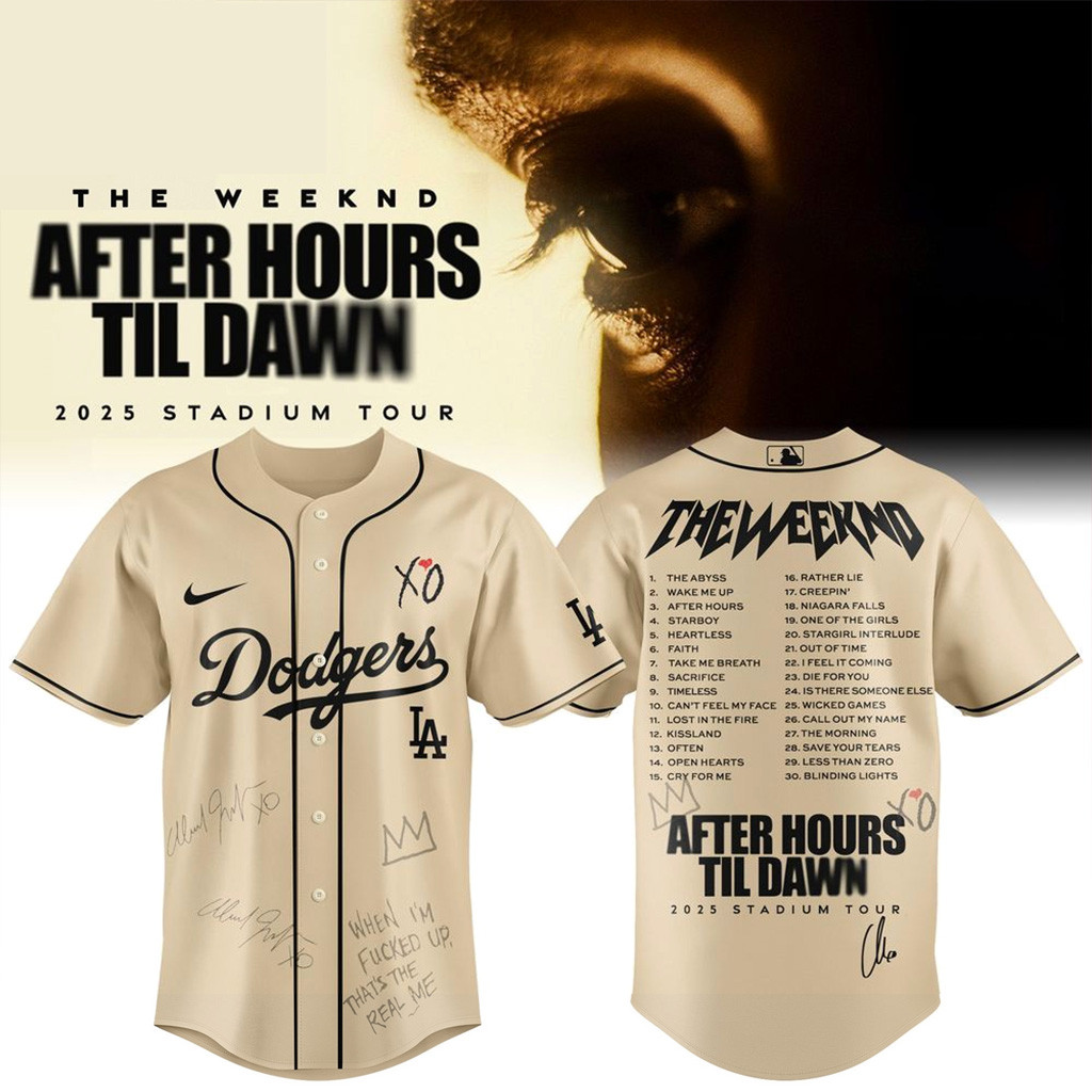 Los Angeles Dodgers X The Weeknd After Hours Til Dawn Jersey-1
