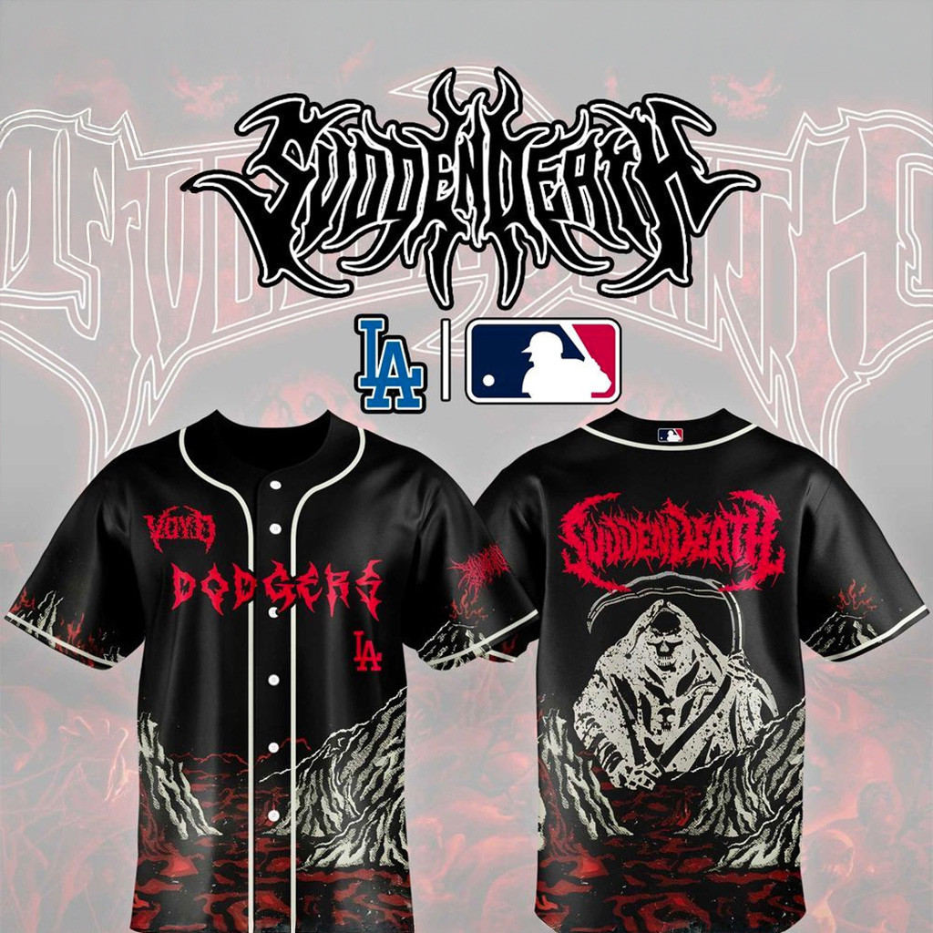 Los Angeles Dodgers X Voyd Svdden Death Jersey Dodgers Merch Boyfriend Gifts-1