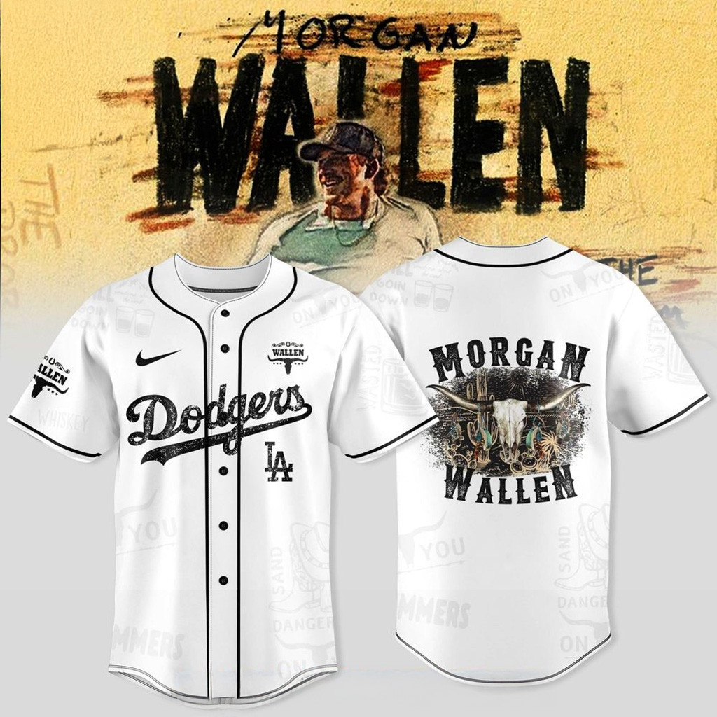 Los Angeles Dodgers X Wallen Morgan Tour Merch 2025 Jersey LA Dodgers Merch For Fans-1