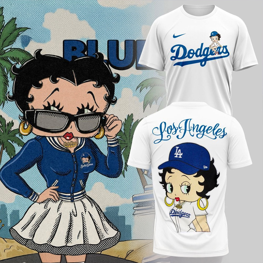 Los Angeles Dodgers x Betty Boop T-Shirt Dodgers Merch Best Gift For Girlfriend-1 Los Angeles Dodgers x Betty Boop T-Shirt Dodgers Merch Best Gift For Girlfriend-1