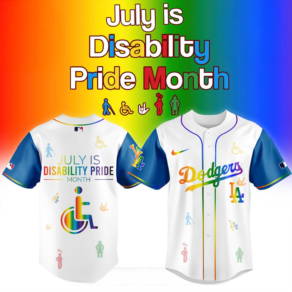 Los Angeles Dodgers x Disability Pride Month Baseball Jersey Dodgers Merch Baseball Fans Gift-1