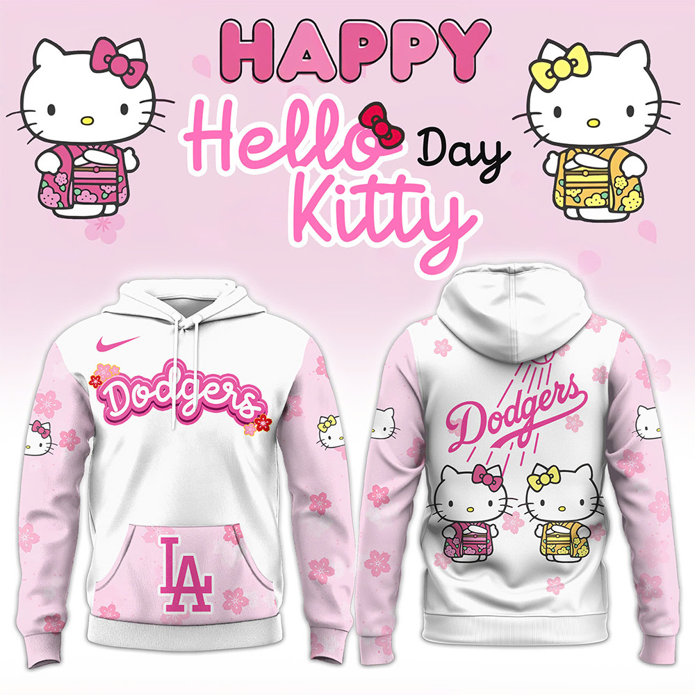 Los Angeles Dodgers x Hello Kitty 2025 Hoodie Cool Baseball Gifts-1