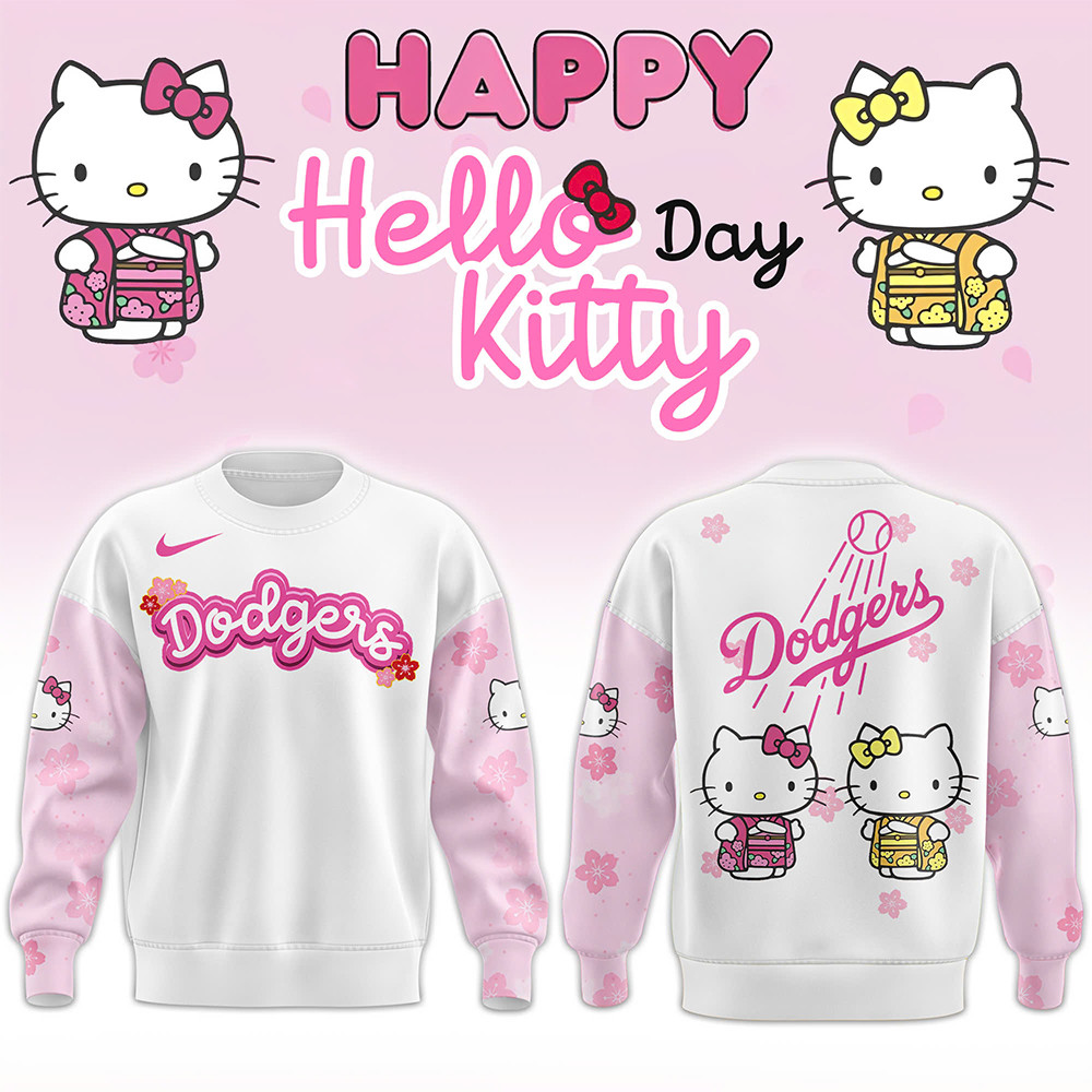 Los Angeles Dodgers x Hello Kitty 2025 Sweatshirt Cool Baseball Gifts-1