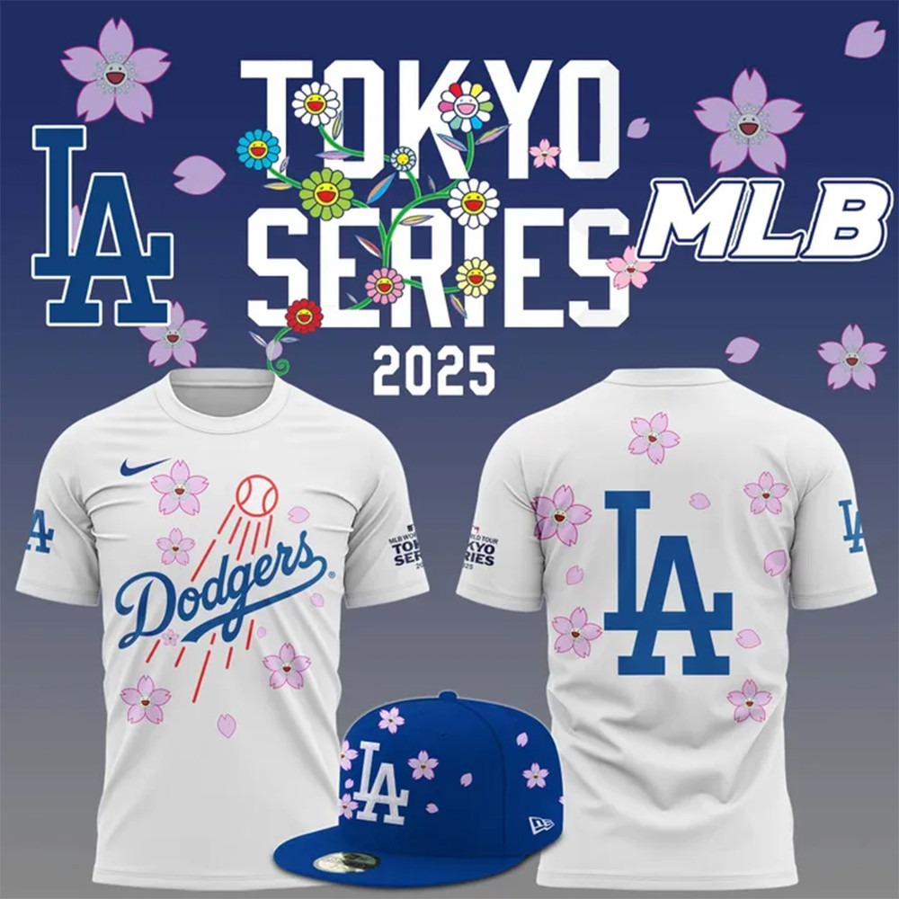 Los Angeles Dodgers x MLB Tokyo Series 2025 T-Shirt Baseball Player Gift Ideas-1