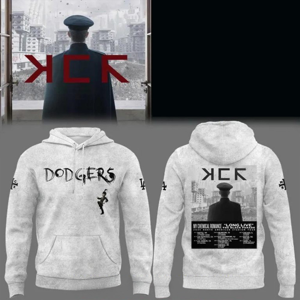 Los Angeles Dodgers x My Chemical Romance The Black Parade 2025 Hoodie LA Dodgers Merch-1