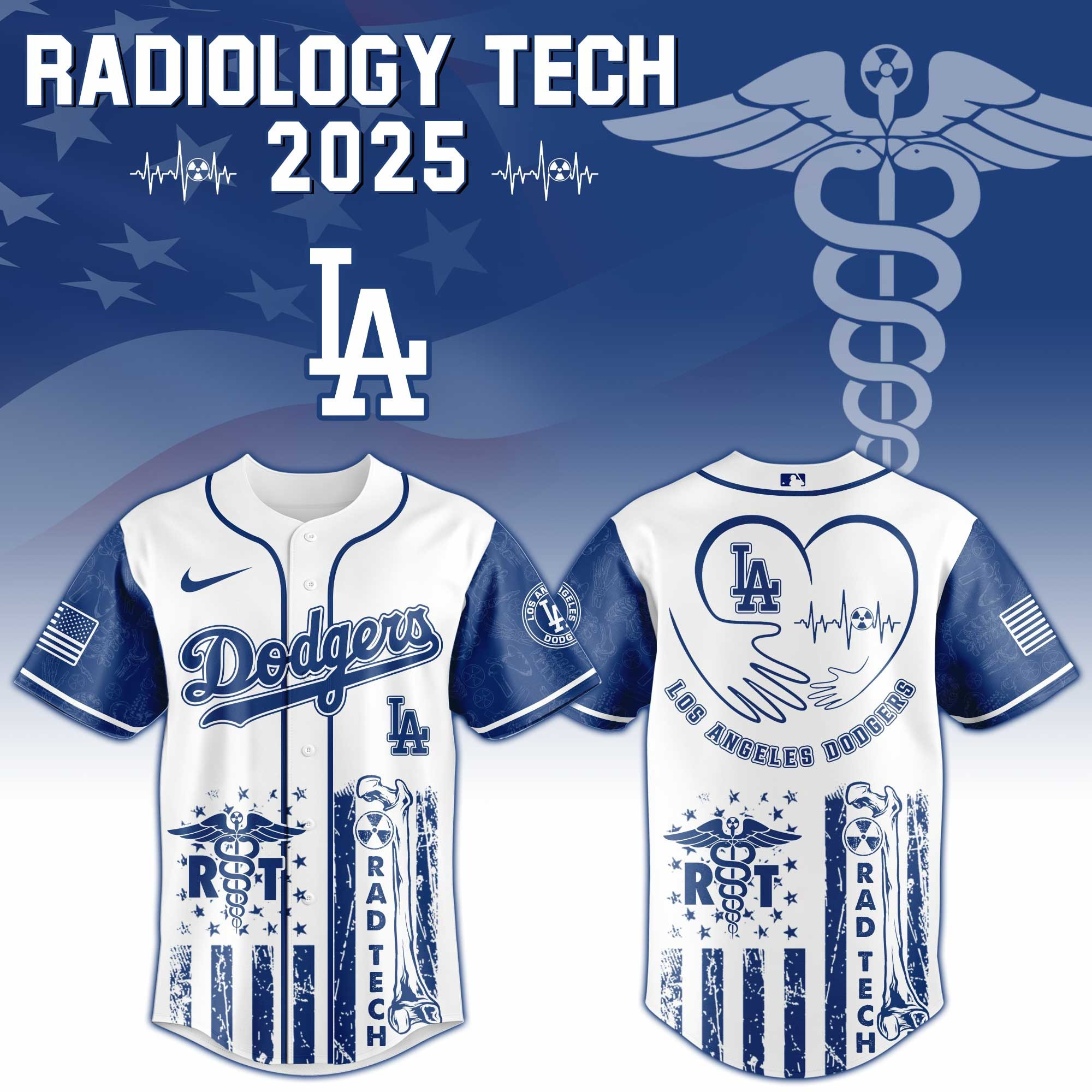 Los Angeles Dodgers x Radiology Tech Night Exclusive Design Jersey Los Angeles Dodgers Merch-1