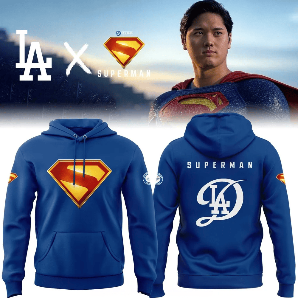 Los Angeles Dodgers x SUPERMAN DC Studio 2025 Hoodie Los Angeles Dodgers Merch Gifts For Fans-1