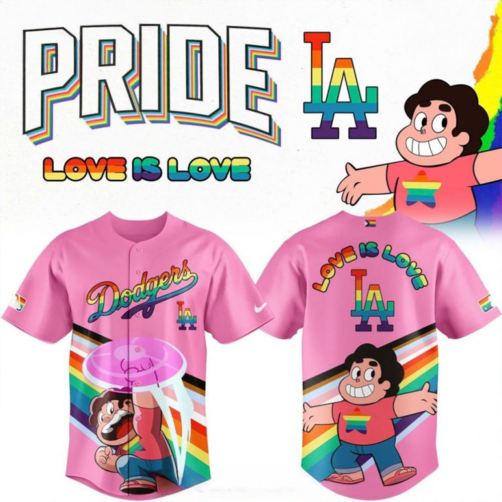 Los Angeles Dodgers x Steven Universe 2025 Pride Jersey Gift Ideas For Baseball Fans-1