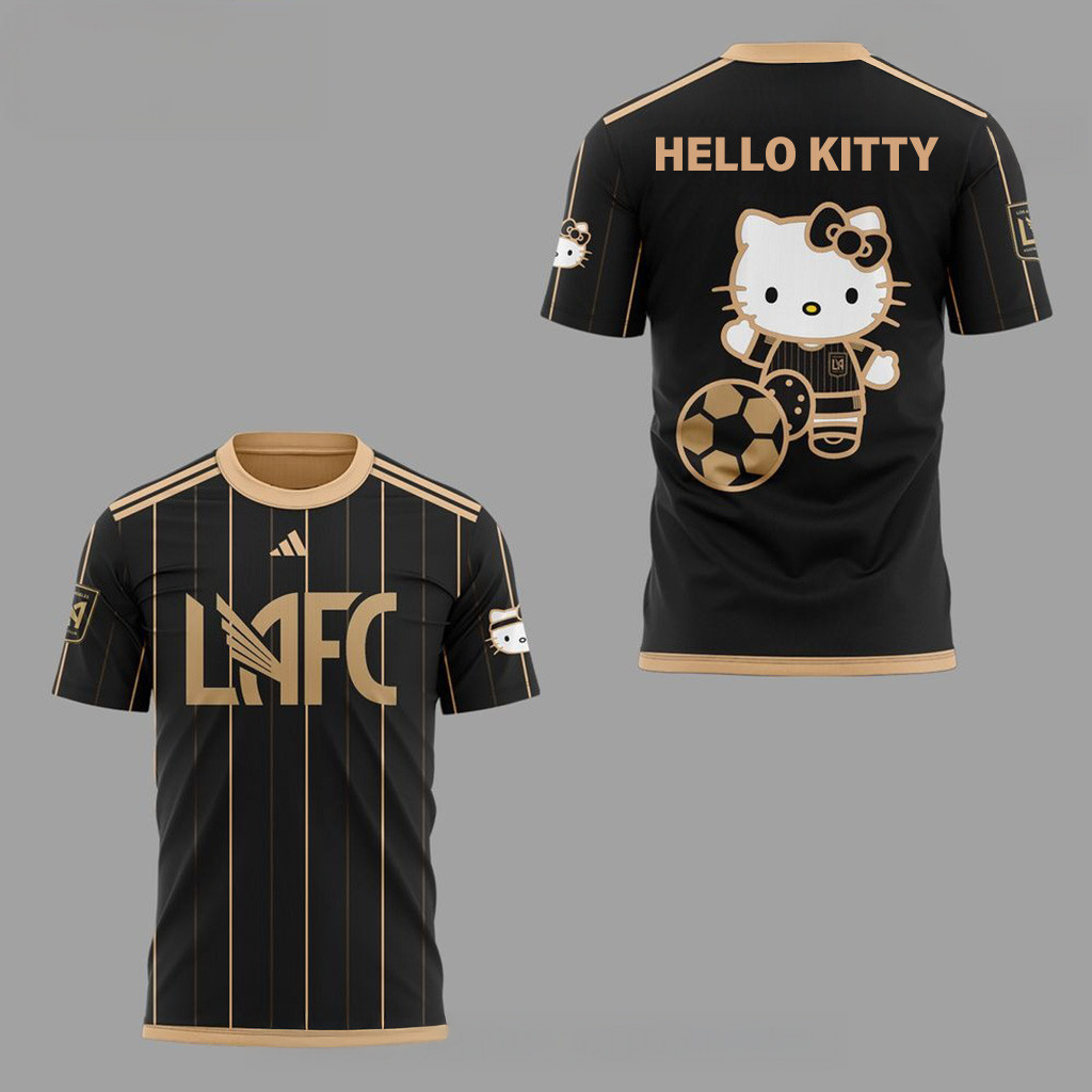 Los Angeles FC X Hello Kitty Night 2025 Black Shirt Angeles Merch Gift Ideas For Her-1
