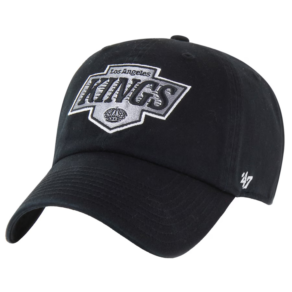 Los Angeles Kings 47 Black Core Logo Hat Gifts For Hockey Fan-1